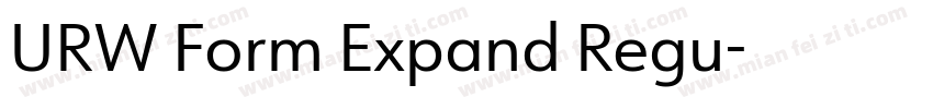 URW Form Expand Regu字体转换